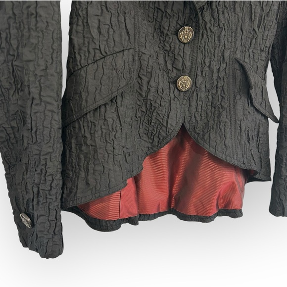 NWT Franco Mirabelli Plissé Statement Evening Jacket - Picture 9 of 14